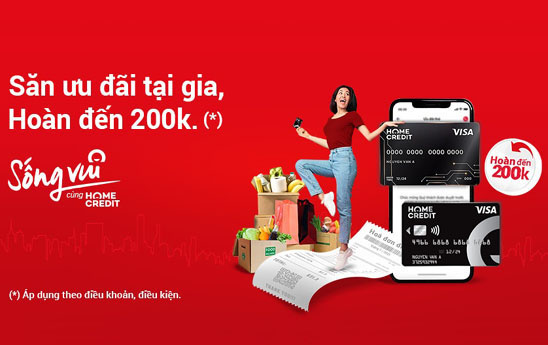 Home Credit ưu đãi chủ thẻ tín dụng