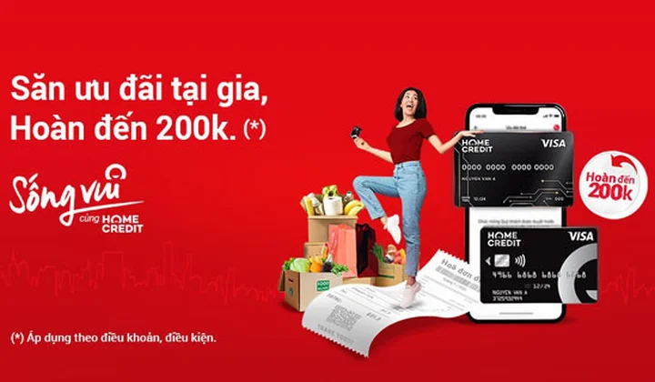 Home Credit ưu đãi chủ thẻ tín dụng