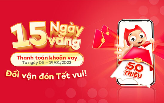 Khách hàng thanh toán khoản vay của Home Credit Việt Nam có cơ hội nhận tới 50 triệu đồng