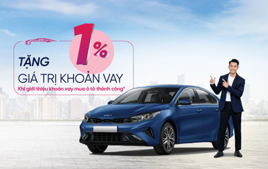 LOTTE Finance ưu đãi người giới thiệu khách hàng vay mua ô tô