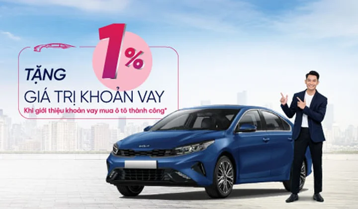 LOTTE Finance ưu đãi người giới thiệu khách hàng vay mua ô tô