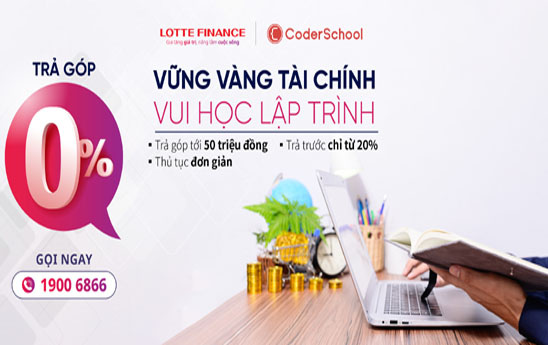 LOTTE Finance và CoderSchool hợp tác triển khai Chương trình tín dụng giáo dục trả góp 0%
