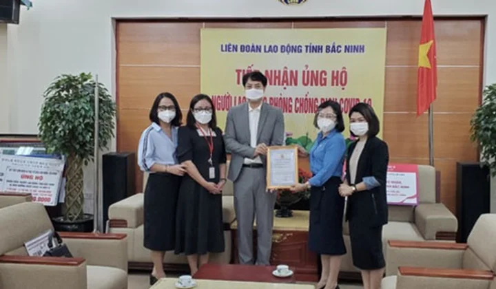 Lotte Finance hỗ trợ người lao động Bắc Ninh vượt qua Covid-19