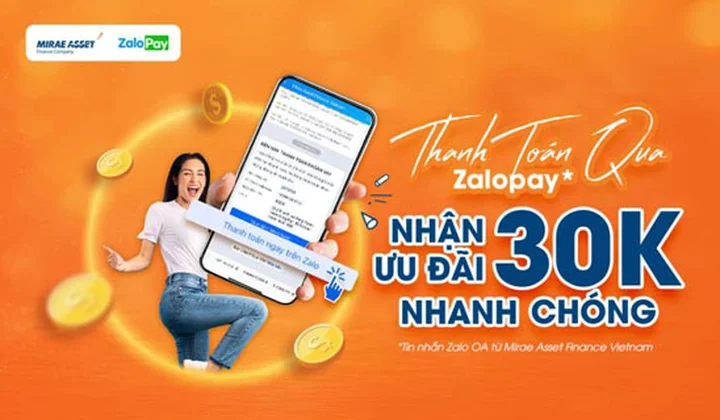 MAFC hoàn 30k cho khách hàng thanh toán hóa đơn vay từ 1 triệu đồng trở lên qua kênh Zalo OA