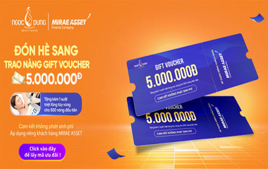 MAFC ưu đãi khách hàng với Voucher trị giá 5,000,000Đ tại Thẩm Mỹ Viện Ngọc Dung