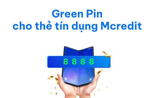 Mcredit ra mắt tính năng Green Pin hiện đại cho chủ thẻ tín dụng