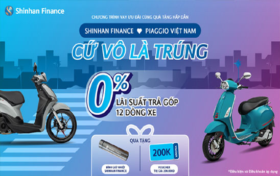 Shinhan Finance ưu đãi mua xe trả góp