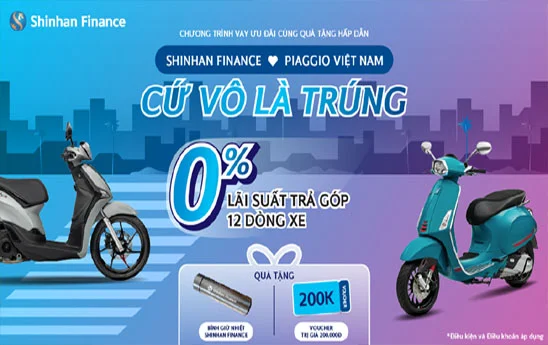 Shinhan Finance ưu đãi mua xe trả góp