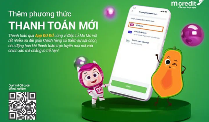 Thanh toán khoản vay qua App Đu Đủ cùng ví MoMo với nhiều ưu đãi