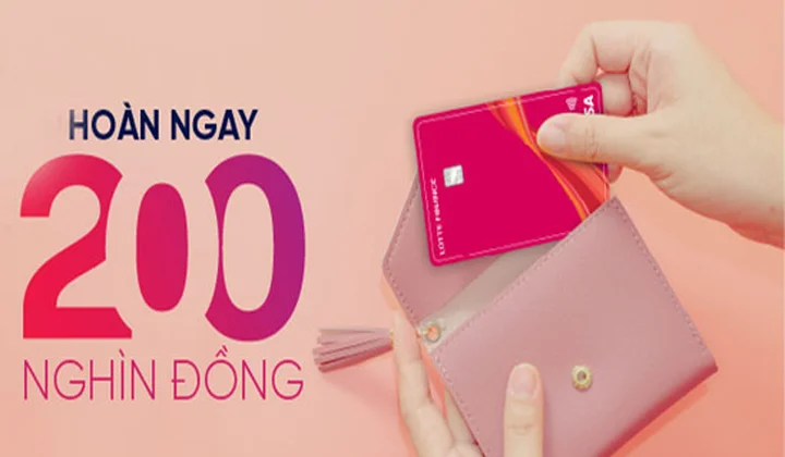 Ưu đãi chủ thẻ quốc tế LOTTE Finance Visa L.Card