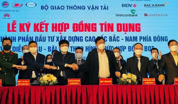 4 ngân hàng đồng tài trợ cao tốc Bắc-Nam đoạn Diễn Châu-Bãi Vọt