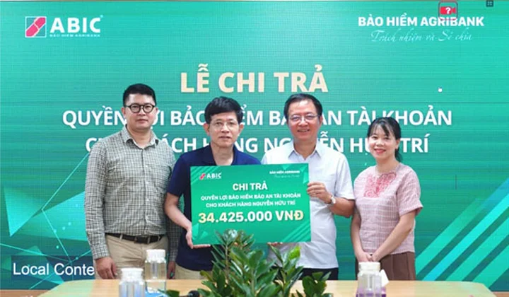 ABIC chi trả bồi thường cho khách hàng sử dụng tài khoản Agribank bị lừa đảo trực tuyến