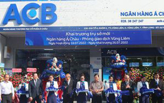 ACB khánh thành trụ sở mới PGD Vũng Liêm