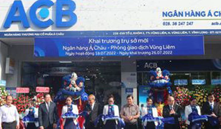 ACB khánh thành trụ sở mới PGD Vũng Liêm