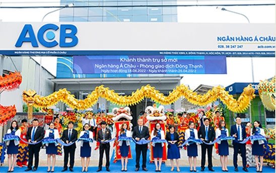 ACB khánh thành trụ sở mới Phòng giao dịch Đông Thạnh