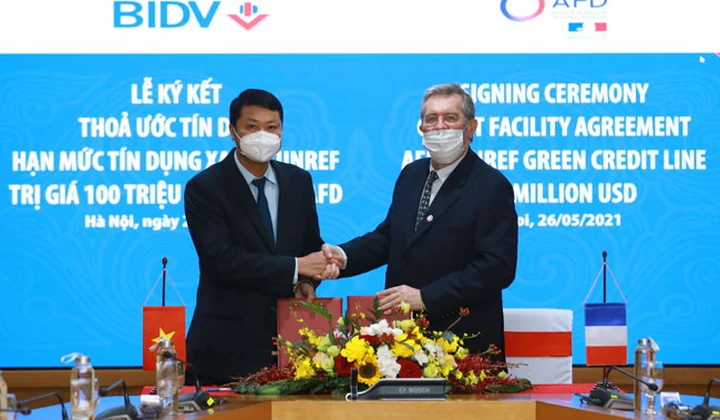 AFD cấp hạn mức 100 triệu USD cho BIDV để tài trợ các doanh nghiệp năng lượng tái tạo, tiết kiệm năng lượng