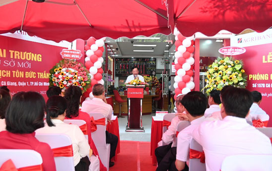 Agribank Sài Gòn khai trương Phòng giao dịch Tôn Đức Thắng