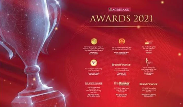 Agribank khẳng định vị thế với những giải thưởng trong nước và quốc tế năm 2021