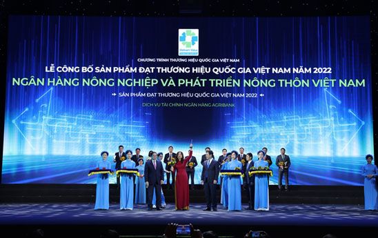 Agribank lần thứ 3 liên tiếp được vinh danh ở giải thưởng “Thương hiệu quốc gia”