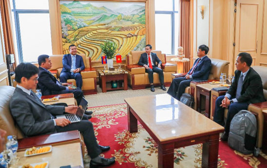 Chủ tịch Agribank tiếp và làm việc với Tổng Giám đốc Ngân hàng Nông nghiệp Campuchia