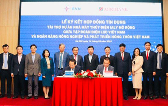 Agribank và EVN ký hợp đồng tín dụng cho Dự án Nhà máy Thủy điện Ialy mở rộng