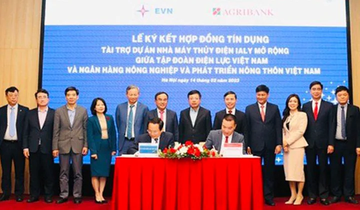 Agribank và EVN ký hợp đồng tín dụng cho Dự án Nhà máy Thủy điện Ialy mở rộng