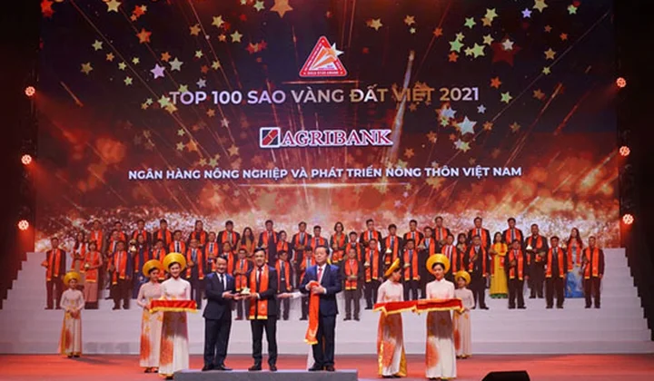 Agribank vinh dự đạt giải thưởng Sao Vàng đất Việt năm 2021