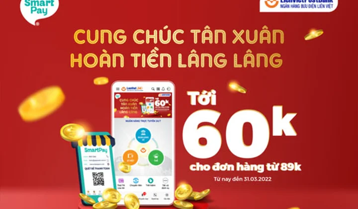 App LienViet24h hoàn tiền giao dịch thanh toán qua SmartPay