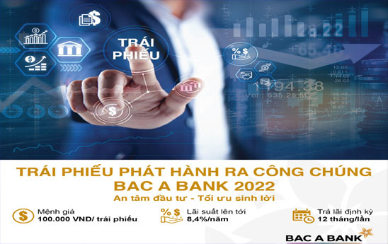 BAC A BANK chào bán 16 triệu trái phiếu phát hành ra công chúng đợt 1