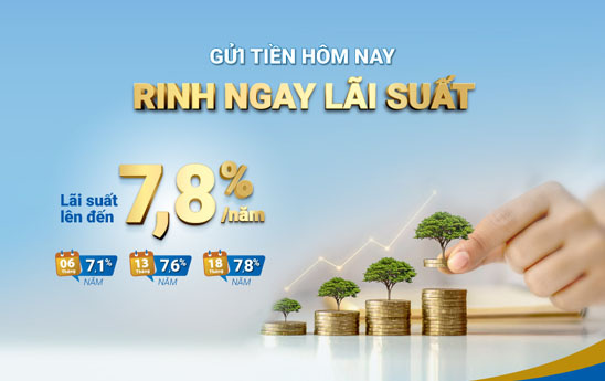 BAOVIET Bank ưu đãi lãi suất đến 0,9%/năm khi gửi tiết kiệm tại quầy