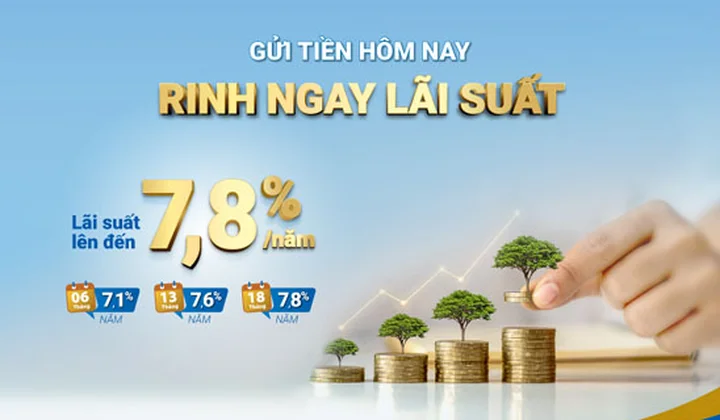 BAOVIET Bank ưu đãi lãi suất đến 0,9%/năm khi gửi tiết kiệm tại quầy