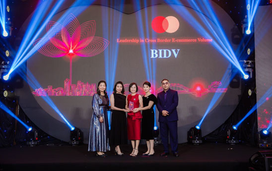 BIDV được Tổ chức thẻ quốc tế Mastercard vinh danh tại 02 giải thưởng