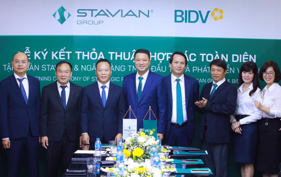 BIDV hợp tác toàn diện với Tập đoàn Stavian
