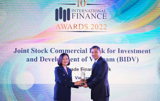 BIDV nhận 02 giải thưởng từ Tạp chí International Finance Magazine