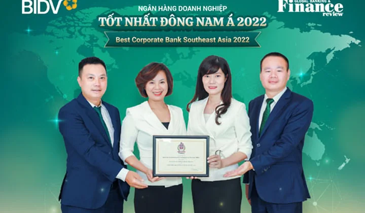 BIDV nhận cú đúp giải thưởng từ Tạp chí Global Banking and Finance