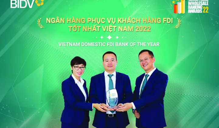 BIDV nhận giải “Ngân hàng phục vụ khách hàng FDI tốt nhất Việt Nam năm 2022”