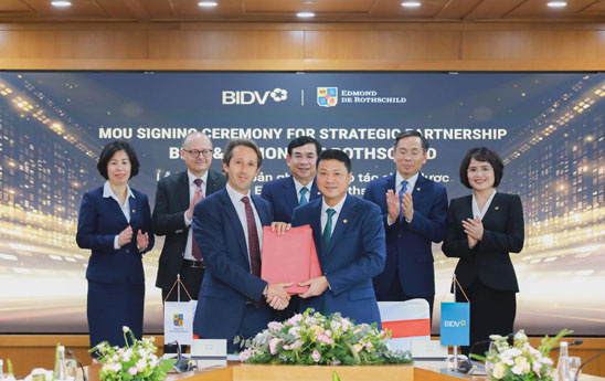 BIDV và Edmond de Rothschild ký kết biên bản ghi nhớ hợp tác chiến lược