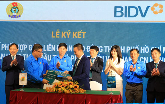 BIDV và Liên đoàn Lao động TP. Hồ Chí Minh ký kết quy chế phối hợp