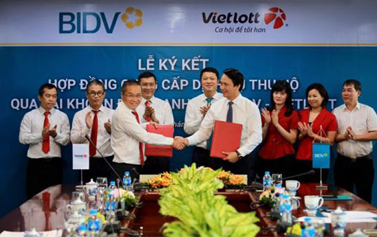 BIDV và Vietlott ký kết hợp đồng dịch vụ thu hộ qua tài khoản định danh