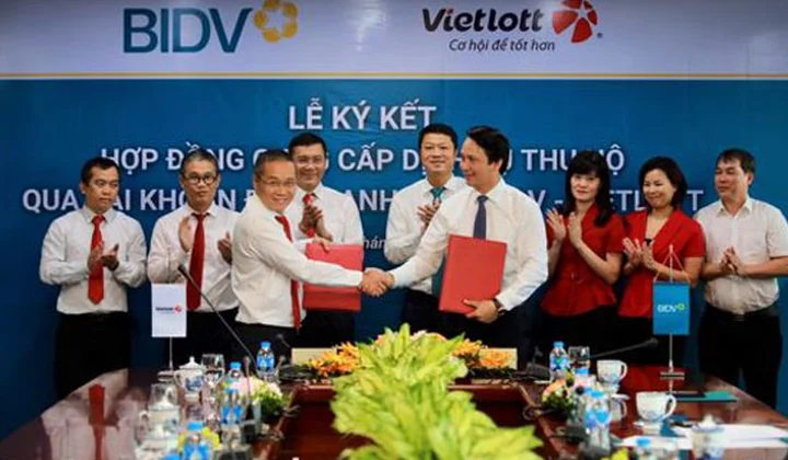 BIDV và Vietlott ký kết hợp đồng dịch vụ thu hộ qua tài khoản định danh