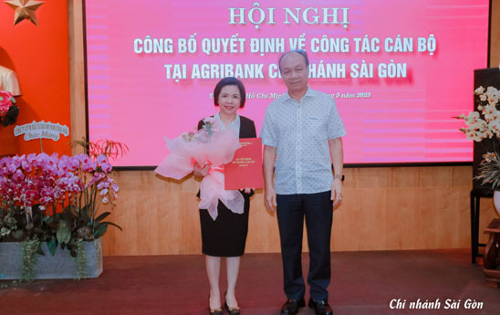 Bà Hồ Thị Hải Yến giữ chức Phó Giám đốc phụ trách điều hành Agribank Sài Gòn