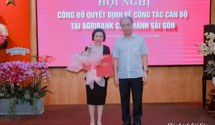 Bà Hồ Thị Hải Yến giữ chức Phó Giám đốc phụ trách điều hành Agribank Sài Gòn