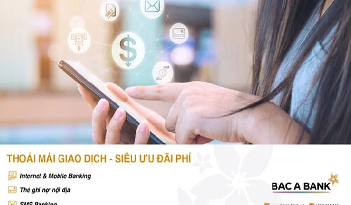 BacABank miễn toàn bộ phí dịch vụ thẻ và ngân hàng điện tử