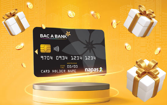 Bac A Bank tặng tiền vào tài khoản cho chủ thẻ ghi nợ nội địa