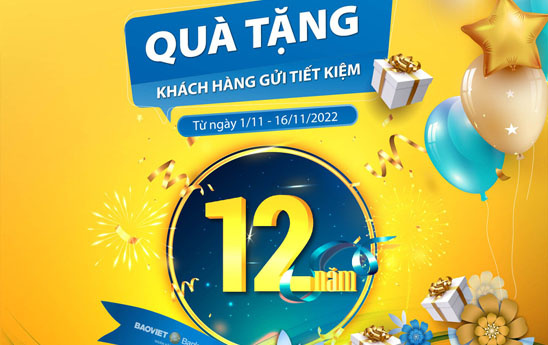 BaoVietBank Cần Thơ tặng quà cho khách hàng gửi tiết kiệm