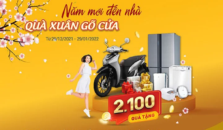 BaoVietBank khuyến mại “Năm mới đến nhà - Quà xuân gõ cửa”