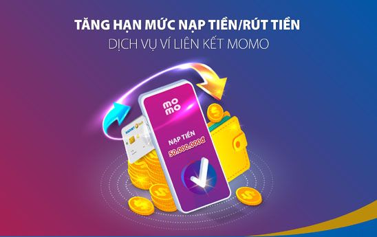 BaoVietBank tăng hạn mức nạp tiền/rút tiền dịch vụ liên kết Momo