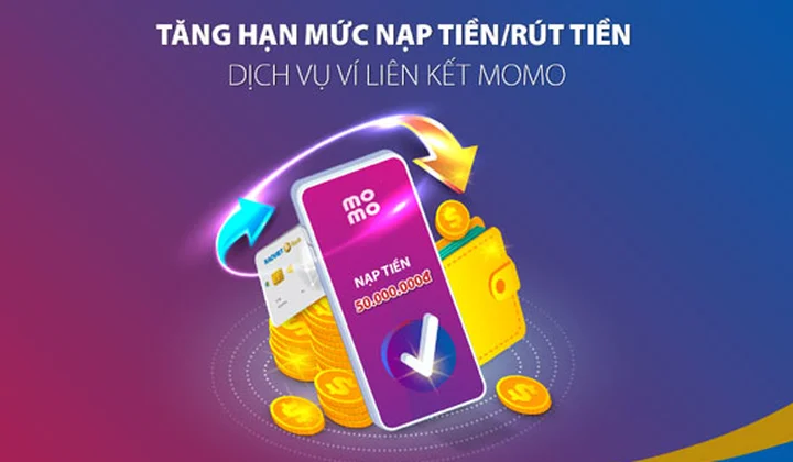 BaoVietBank tăng hạn mức nạp tiền/rút tiền dịch vụ liên kết Momo