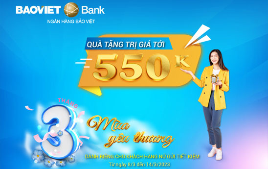 BaoVietBank tri ân khách hàng nữ dịp 8/3