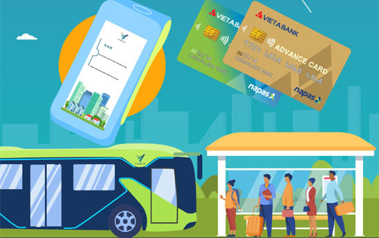 Chủ thẻ Chip nội địa VietABank đã có thể thanh toán tiền vé xe Bus điện VinBus